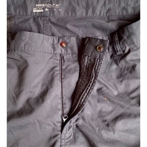 Nike Golf Dri-fit Men's size 42 charcoal grey/black performance shorts - Picture 6 of 10